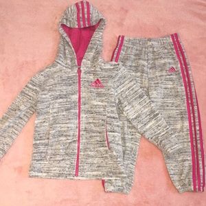 Adidas Tracksuit Girls Size 5